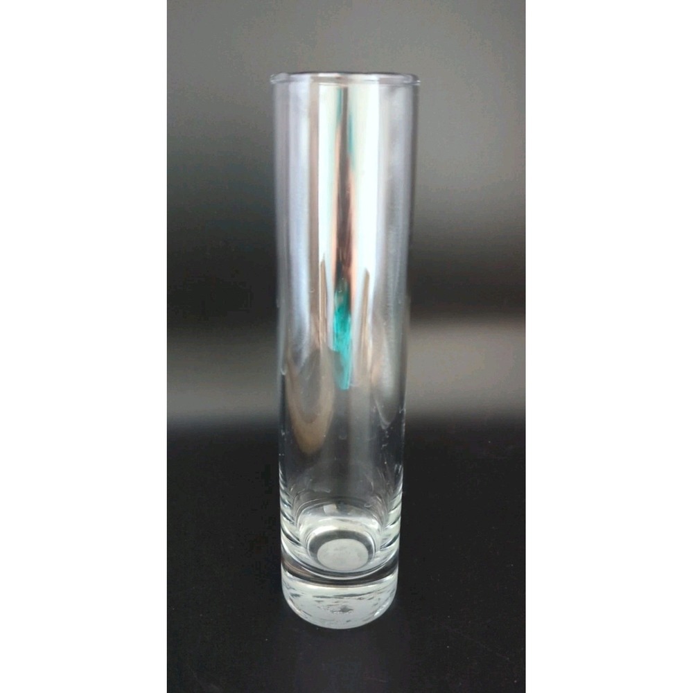 Vintage Libbey Clear Glass Cylinder Vase 7.5 Inch Bud Vase 2824 Made in USA